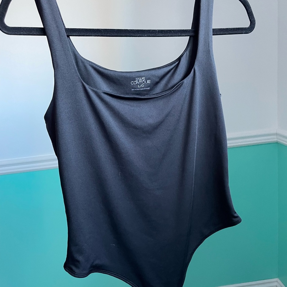 Streetwear Society Black Fitted Sleeveless Bodysuit